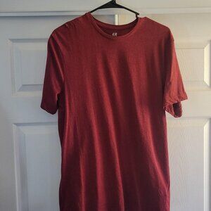 H&M Blank Heather Red Slim